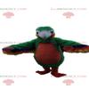 SPOTSOUND Green and red parrot REDBROKOLY Mascot, exotic bird costume view 1