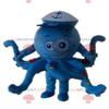 SPOTSOUND Blue octopus octopus REDBROKOLY Mascot with polka dots view 1