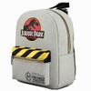 Bioworld Jurassic Park Dinosaur Movie Logo Caution Tape Grey Mini Backpack view 2