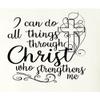 Go All Out X-Large White Adult I Can Do All Things Through Christ Who Strengthens Me T-Shirt view 4