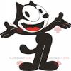 SPOTSOUND REDBROKOLY Mascot Felix the famous black and white cat view 1