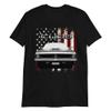 1972 Cuda Muscle Car American Flag Patriotic Short-Sleeve Unisex T-Shirt view 1