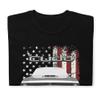 1972 Cuda Muscle Car American Flag Patriotic Short-Sleeve Unisex T-Shirt view 4
