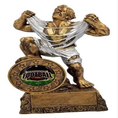 Decade Awards Monster Fantasy Football Trophy, Large - 9.5 Inch Tall/Large Victory Beast FFL Award - Engraved Plate on Request