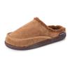 MUK LUKS Men's Faux Suede Clog, Brown, L view 1