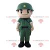 SPOTSOUND Military soldier REDBROKOLY Mascot with a uniform and a helmet view 1