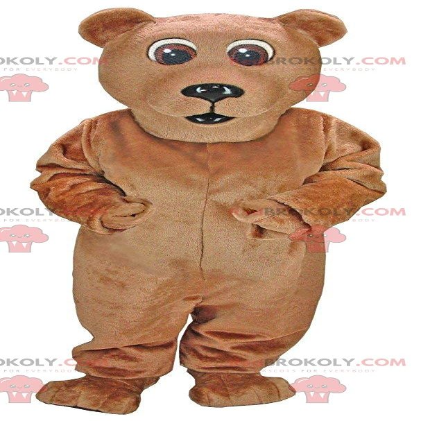 SPOTSOUND Brown bear REDBROKOLY Mascot, giant brown bear costume