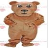 SPOTSOUND Brown bear REDBROKOLY Mascot, giant brown bear costume view 1