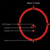 Swampfox Blade 1x25 Prism Scope, Red BRC Reticle view 4