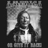 Tee Hunt America Love It or Give It Back Sweatshirt Native American Chief Hoodie Orange Small view 2