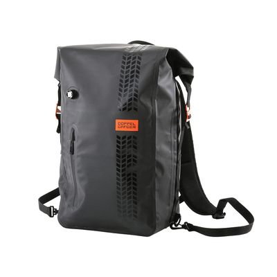 Doppelganger DBT596-BK Tarpaulin Daypack 2, Waterproof Daypack for Motorcycles, 6.5 gal (24 L), Capacity with Shoulder Strap