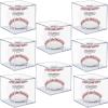 8 Pack Baseball Display Case, UV Protected Acrylic Boxes for Display,Clear Display Case Baseball Cube Memorabilia Showcase Autograph Ball Protector view 1