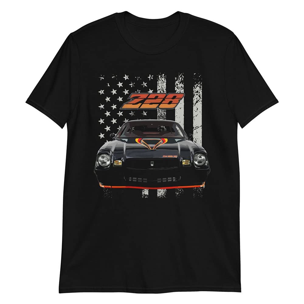 1979 Chevy Camaro Z28 American Classic Car Short-Sleeve Unisex T-Shirt Black