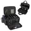 DSLEAF Tactical Gun Range Bag with Pistol Magazine Storage Bag for 5 Handguns and 22 Magazines, Black view 1