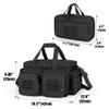 DSLEAF Tactical Gun Range Bag with Pistol Magazine Storage Bag for 5 Handguns and 22 Magazines, Black view 2