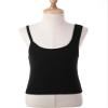 Hansber Kids Girls Asymmetrical Shoulder Dance Crop Top Gymnastics Ballet Yoga Sport Tops Athletic T-Shirts Blouse Black 4-5 Years view 3