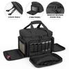 DSLEAF Tactical Gun Range Bag with Pistol Magazine Storage Bag for 4 Handguns and 19 Magazines, Black view 4