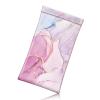 FINTIE Soft Eyeglasses Case with Cleaning Cloth, Portable Squeeze Top Vegan Leather Glasses Pouch, Sunglasses Eyewear Bag, Glittering Marble view 1