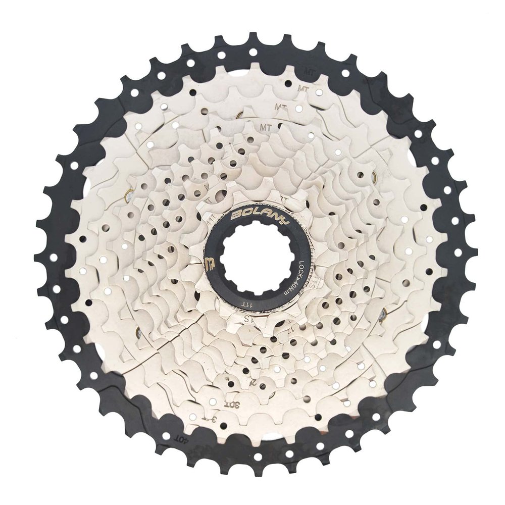 Bike Cassettes 9Speed Gear Ratio 11-42T MTB Mountain Bicycle Carbon steel Bike Sprockets Freewheel for sram shimano HG cycling accessories (9Speed 11-42T Black)