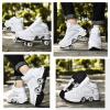 Roller Skates for Men and Women, Kids Deformation Roller Skate with 4 Shiny LED Wheel, 2 in 1 Invisible Removable Pulley Skates Skating, Double-Row Roller Skates for Indoor and Outdoor view 3