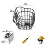 Kid's Bike Basket with a Fixed Holder, Toddler Tiny Tricycle Bicycles Baskets Small Scooter Bike Accessories Kit Bicycles Bells Tools Basket with a Bike Basket Holder Bike Kit for Boys Girls(Black) view 4