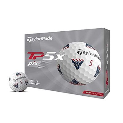 TaylorMade Golf 2021 TP5X PIX USA, RIGHT, WHITE