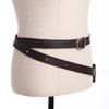 BLESSUME Medieval Knight Belt with Sword Frog Holster Rapier Scabbard Holder 1pc (Dark Brown 4) view 4
