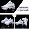 Roller Skates for Men and Women, Kids Deformation Roller Skate with 4 Shiny LED Wheel, 2 in 1 Invisible Removable Pulley Skates Skating, Double-Row Roller Skates for Indoor and Outdoor view 2