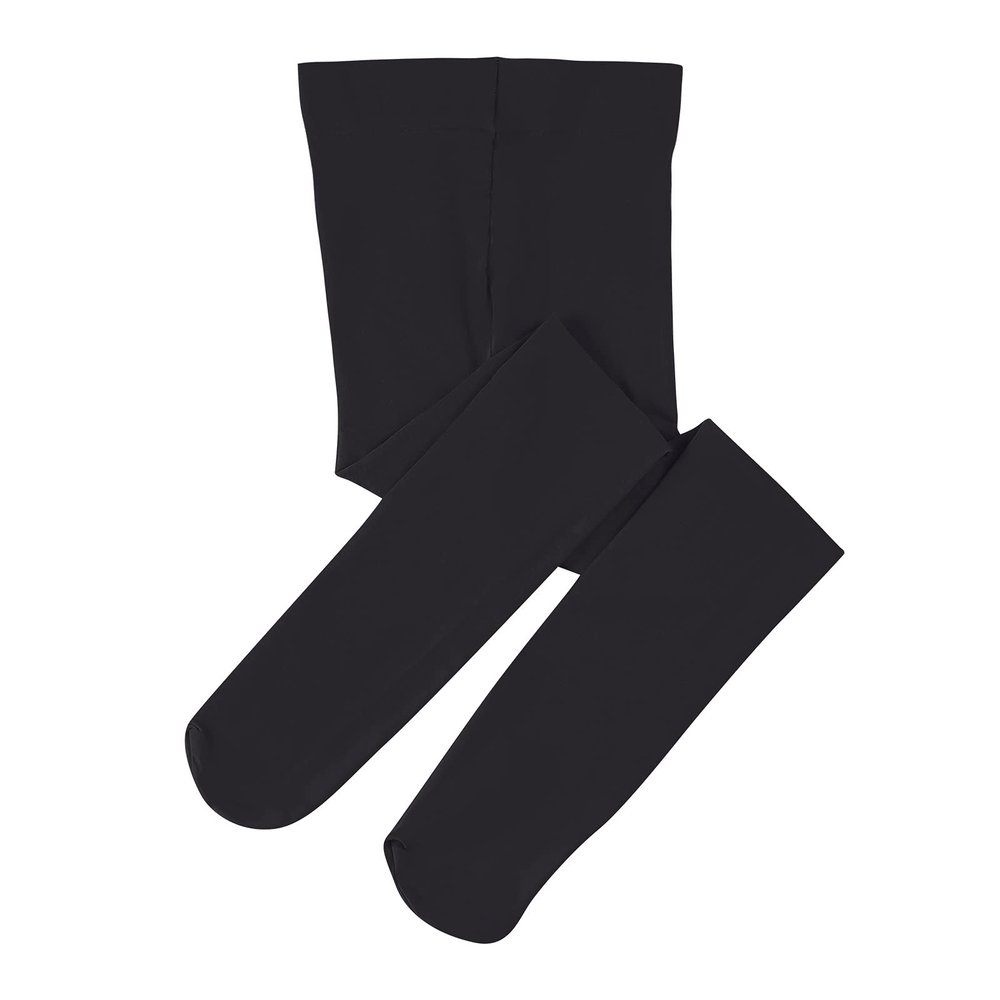 Ballet Tights for Girls Toddler Ultra Soft Dance Ballet Footed Tight Elastic Convertible Pantyhose Ballerina Dancewear Stockings for Little Big Kids Ballet Tutu Skirted Leotard Dress Black 7-10 Years