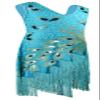 1920s Kids Sequined Fringed Chicken Feather Dress Latin Dance Performance Costume Accessories Set (Small, Style 6 Blue) view 3