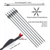 Black Hunter Recurve Bows Bow and Arrow for Adults Hunting Bow Archery Bow Longbow 60" 20-55 lbs Right Hand Aluminium Alloy Riser with Mixed Carbon Arrows for Outdoor Shooting Competition (20 lbs) view 4