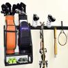 WALMANN Wall Mount Golf Bag Organizer for Garage, Extra Large 2 Golf Bag Stand Golf Equipment and Accessories Storage Rack for Garage Shed Basement view 2