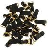 Aislor Women Garter Belt Clip Sling Adjustment Buckles Suitable for underwear, pajamas, Suspenders Stockings Gold&Black 30Pcs view 1