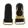 Aislor Women Garter Belt Clip Sling Adjustment Buckles Suitable for underwear, pajamas, Suspenders Stockings Gold&Black 30Pcs view 2