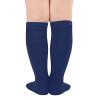 American Trends Toddler Knee High Socks Cotton Uniform Tube Long Sports Socks for Toddler Girls 1 Pack Pure Navy 3-6 Years view 3