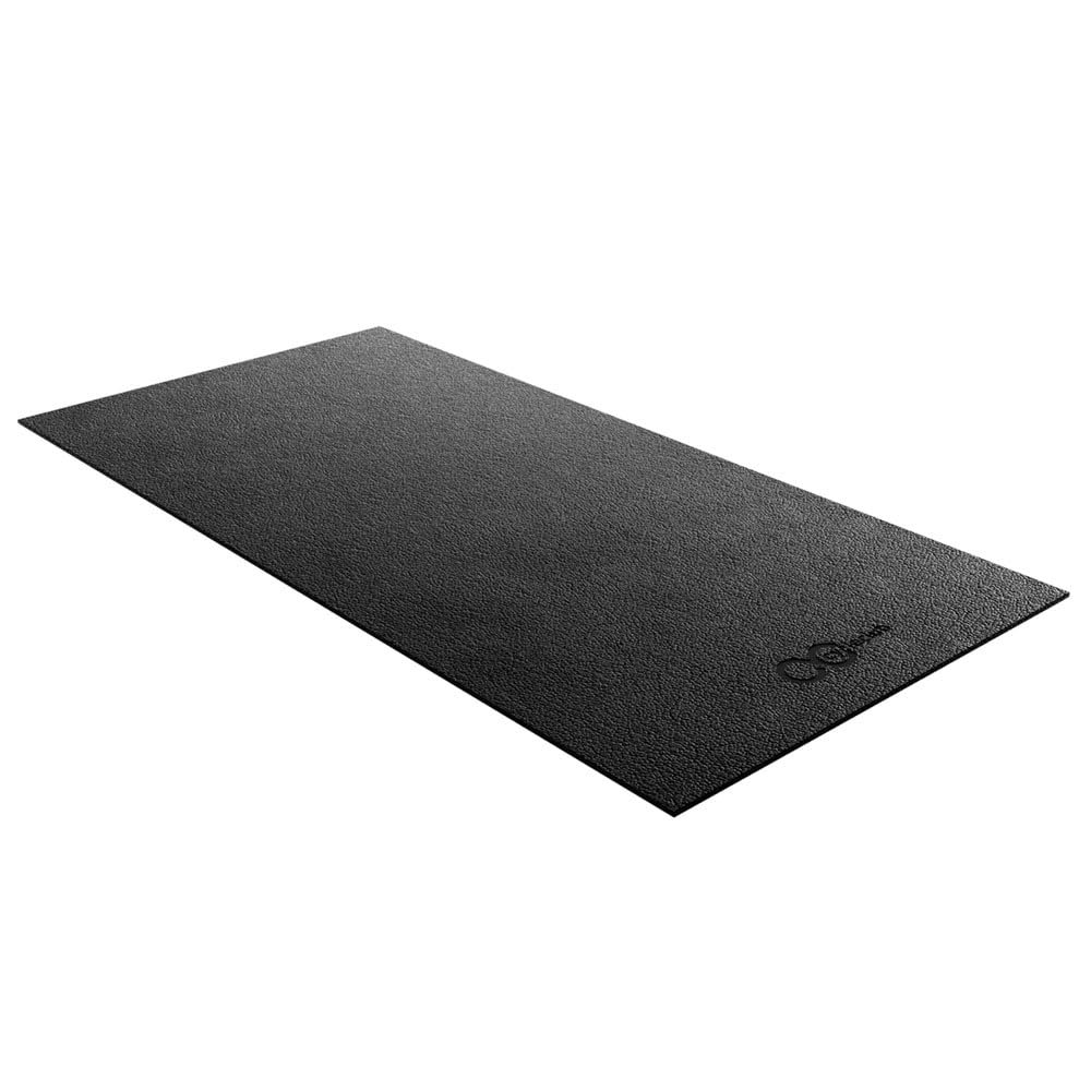 Cycleclub Bike Mat - UPGRADE to 6mm Thickness - 36" x 72" Exercise Bike Trainer Mat Stationary Indoor Spin Bike, Gym Equipment, Compatible with Rower, Carpet Hardwood Floor