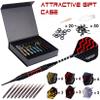 Darts Plastic Tip - Professional Soft Tip Darts Set for Electronic Dartboard 9 Pcs 18 Grams with 50 Extra Tips 9 Shafts 27 Flights Tool Kit Flight Protectors and Gift Case (Blue) view 2