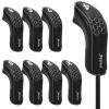 mytag 8PCS Golf Hybrid Iron Headcovers Set Long Hybrid Iron Covers for Cleveland Launcher, Majek MX4, Cobra T Rail, Wilson Launch Pad, Tour Edge (1set of 8pcs(4,5,6,7,8,9,P,X)) view 1