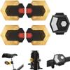 Antfire 4 Pcs Bike Tail Light with Turn Signals, USB Rechargeable Bike Turn Signals Front and Rear Bright LED Safety Warning, Wireless Remote Control Waterproof Bicycle Turn Signals Light for Ebike view 1