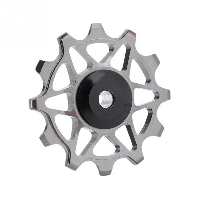 Bicycle Accessories 12T Bicycle Rear 8/9/10/11 Speed Mountain Road Bike Guide Wheel Bicycle Accessories Bike Parts (Color : Sliver)