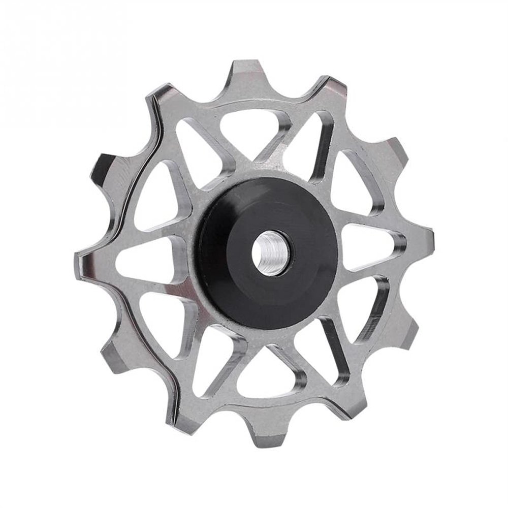 Bicycle Accessories 12T Bicycle Rear 8/9/10/11 Speed Mountain Road Bike Guide Wheel Bicycle Accessories Bike Parts (Color : Sliver)