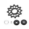 Bicycle Accessories 12T Bicycle Rear 8/9/10/11 Speed Mountain Road Bike Guide Wheel Bicycle Accessories Bike Parts (Color : Black) view 1