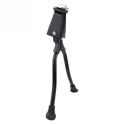 Bicycle Accessories Mountain Bike Foot Stand Road Bicycle Support Cycling Rear Parking Rack Bicycle Double Leg Mount Stand Bicycle Kickstand Bike Parts (Color : Black)