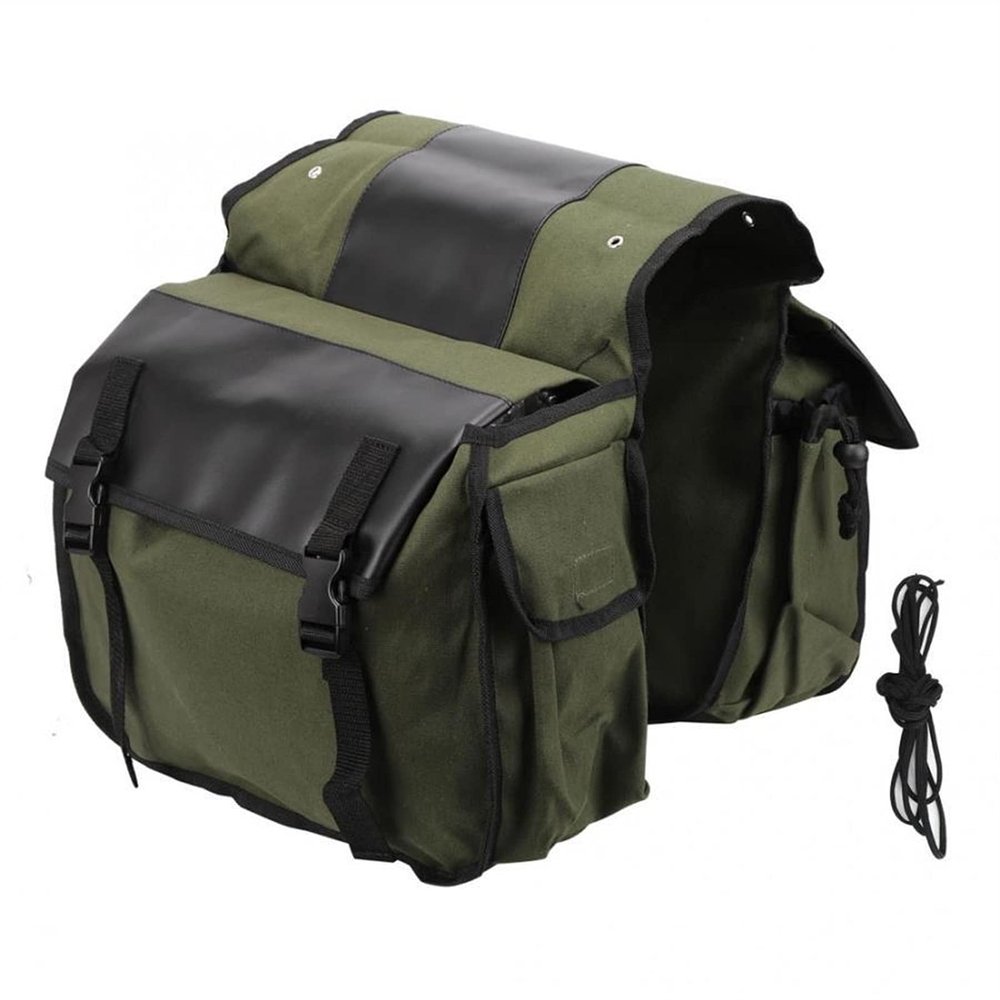Bicycle Accessories 40L Bicycle Bag Rear Rack Trunk Bike Luggage Back Seat Mountain Bike Trunk Luggage Storage Cycling Storage Bike Parts (Color : Green)