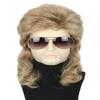 Topcosplay Men Wigs 80s Mullet Wig Light Brown Long Curly Halloween Costumes Party Funny Man Wig view 1