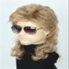 Topcosplay Men Wigs 80s Mullet Wig Light Brown Long Curly Halloween Costumes Party Funny Man Wig view 2