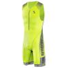 Synergy Triathlon Tri Suit - Men's Elite Sleeveless Trisuit (Neon Lime/Steel, Small) view 1
