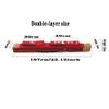 GOONSDS Double Layers Tai Chi Multifunctional Sword Bag Carrying Case Martial Arts Weapons Case Sword,Red view 2