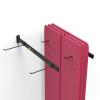 ZXXL Wall Mount Yoga Mat Holder - Holds 20 Mats, Hanging Exercise Mats Storage Organizer, for Home, Gym, Small Studio, or Commercial, Black view 2