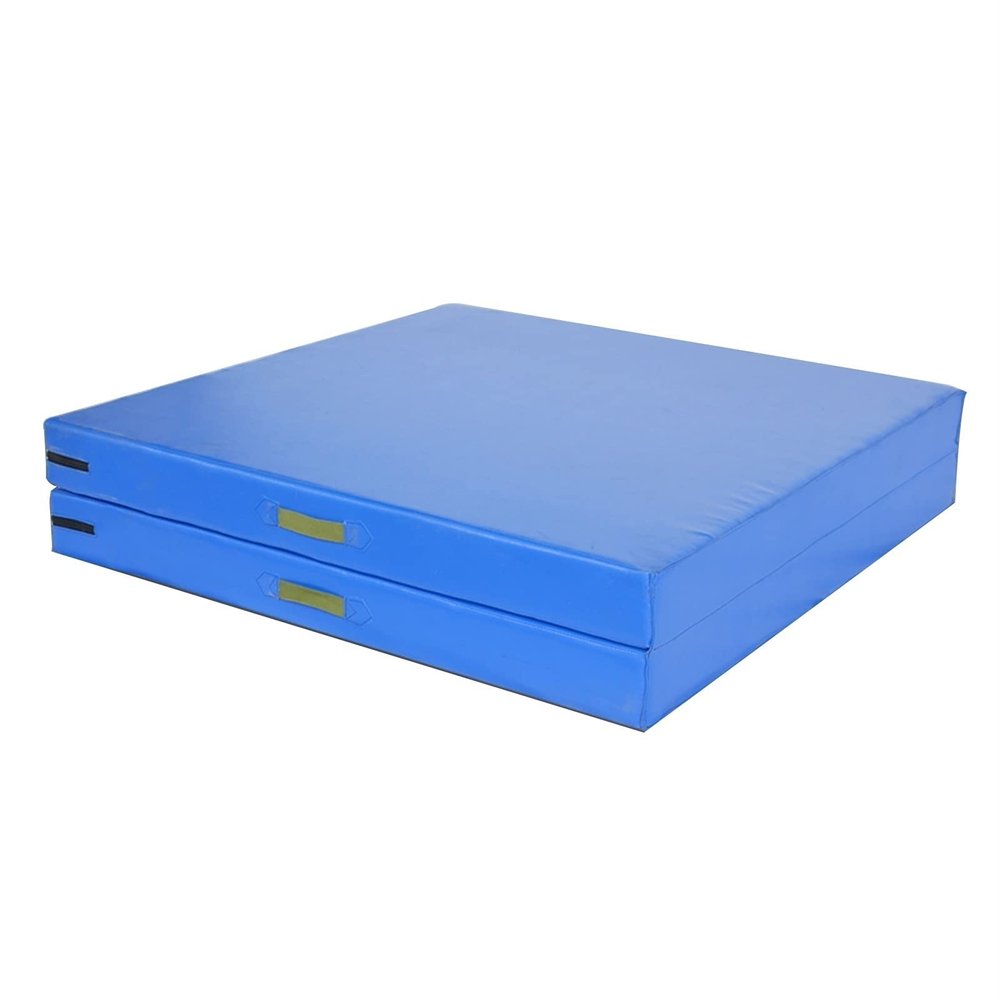 Exercise Mat Folding Gymnastic Tumbling Mat, Waterproof PU Sponge Training Mat, for Home Gym Kindergarten (Size : 100x50x5cm)